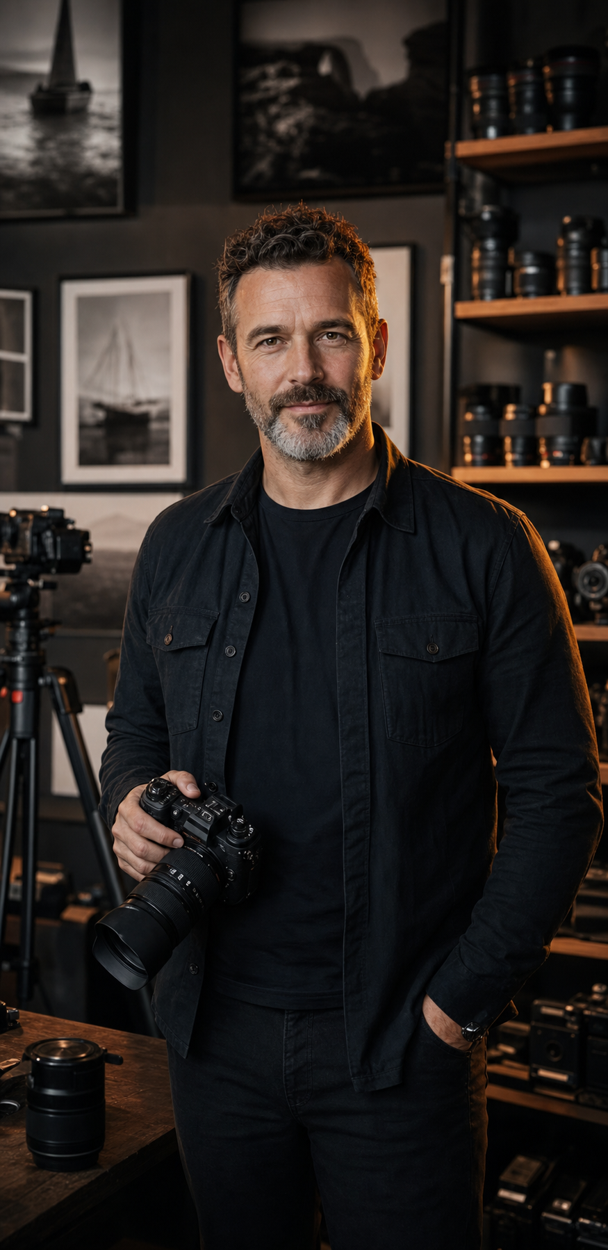 Fotogramma dell'atelier fotografico di Matteo Colombo dall'archivio Otturatore