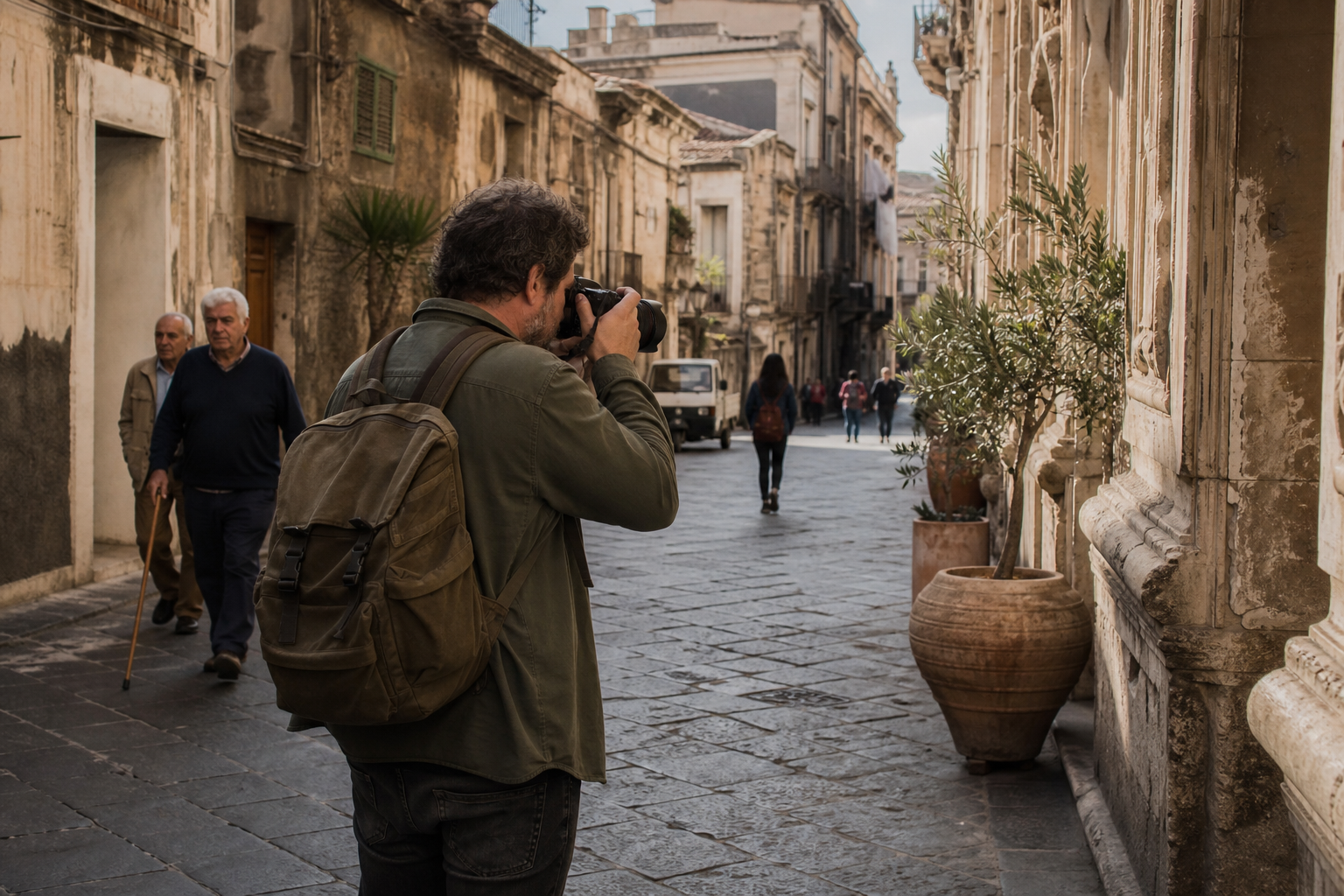 Fotogramma di reportage editoriale di strada dall'archivio Otturatore